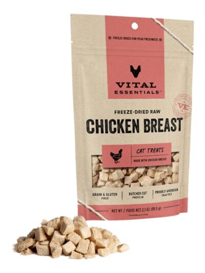 Vital Essentials Cat Freeze Dried Treat Chicken 2.1Oz