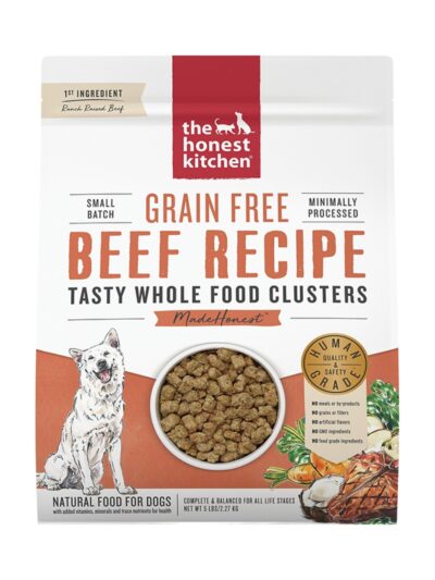 The Honest Kitchen Dog Clusters Grain Free Beef 5 Lbs.