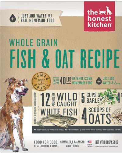 Honest Kitchen Dog Whole Grain Fish Oat 10Lb.Box