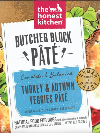 Honest Kitchen Dog Butcher Block Pate Turkey And Autumn Veggies 10.5oz. (Case Of 6)