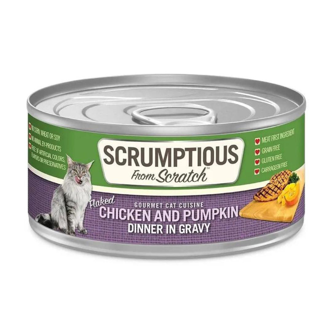 Scrumptious Cat Chicken & Pumpkin Gravy 2.8oz. (Case of 12)