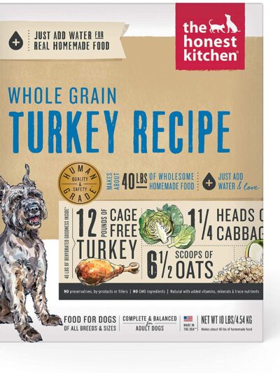 Honest Kitchen Dog Gourmet Grains Turkey And Whitefish 10Lbs. Box