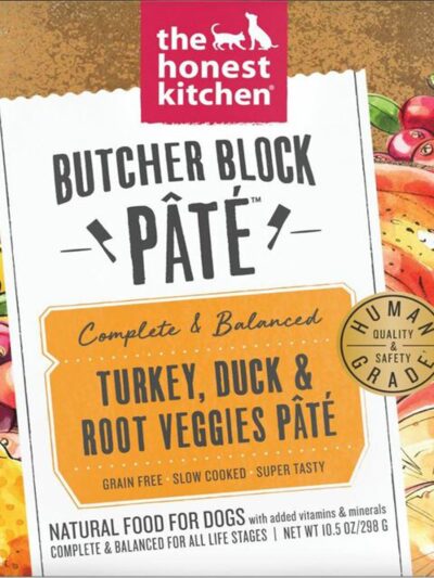 The Honest Kitchen Dog Butcher Block Pate Turkey and Duck 10.5oz. (Case of 6)