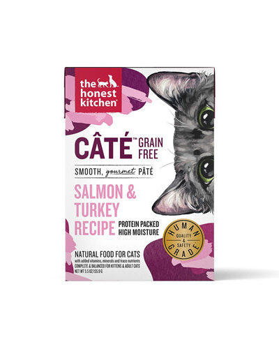 Honest Kitchen Cat Cate Salmon and Turkey 5.5oz. (Case of 12)