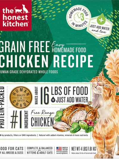 Honest Kitchen Cat Grain Free Dehydrated Chicken 4Lb