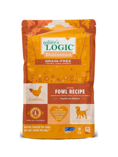 Natures Logic Dog Distinction Grain Free Fowl 4.4Lb
