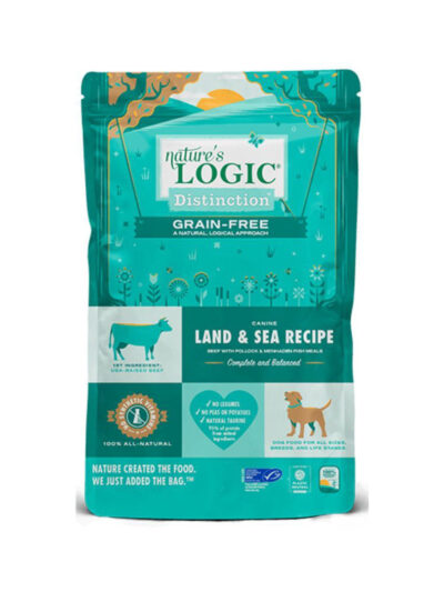 Natures Logic Dog Distinction Grain Free Land Sea 4.4Lb