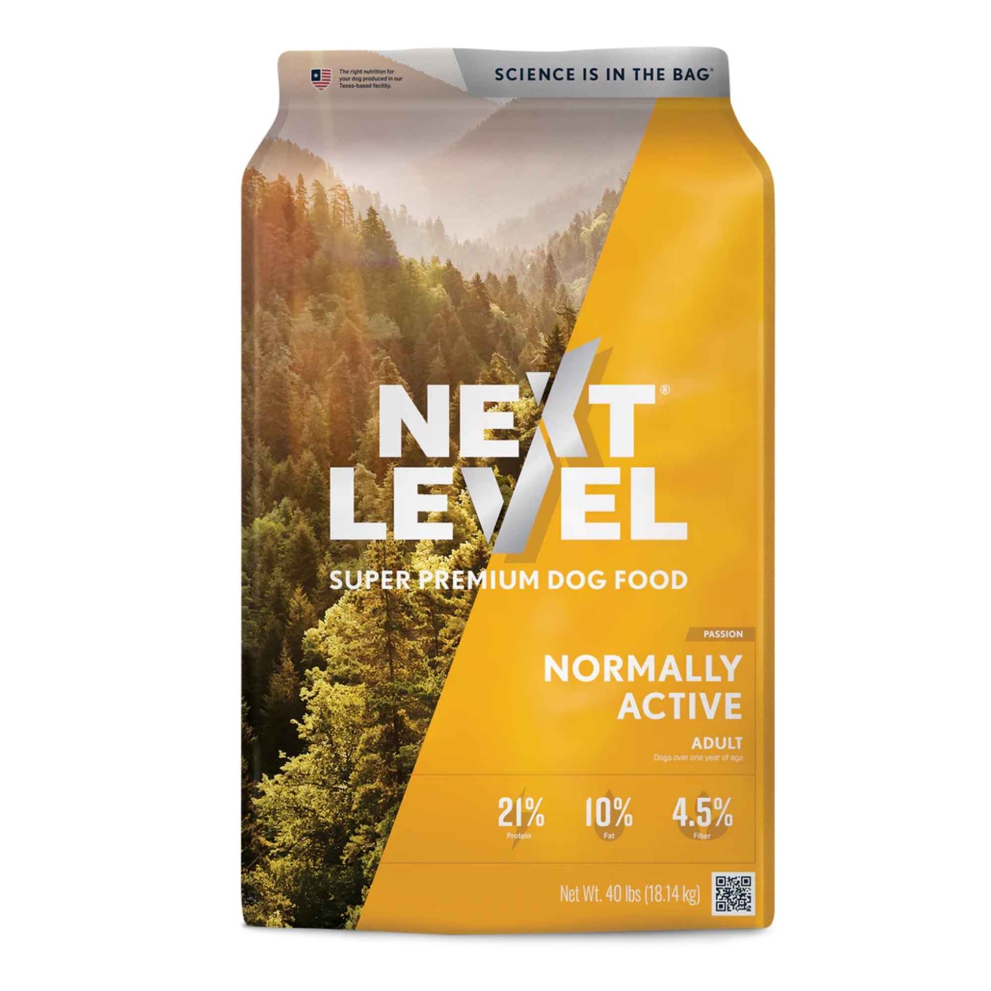 Next Level Normally Active Adult Dry Dog Food 40lbs