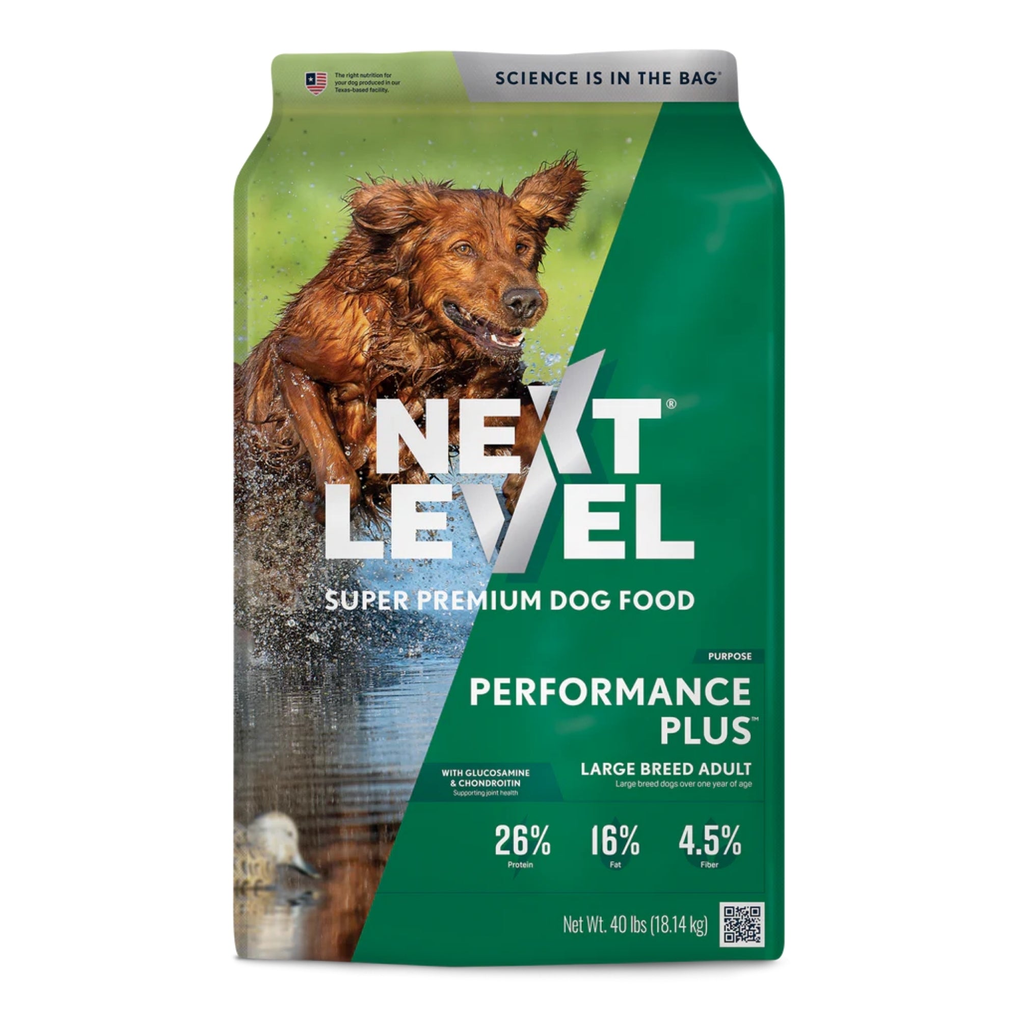 Next Level Performance Plus Large Breed Adult Dry Dog Food 40lbs