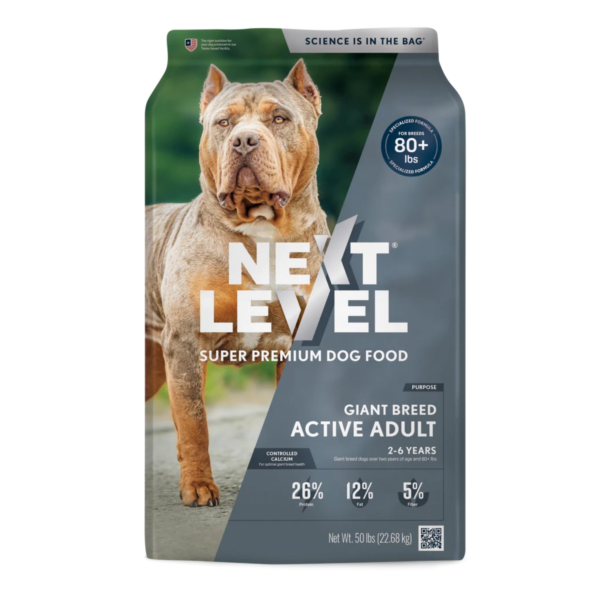 Next Level Giant Breed Active Adult Dry Dog Food 50lbs