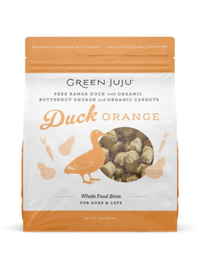 Green Juju Dog Freeze Dried Topper Duck Orange 18oz.