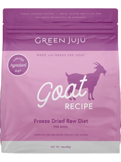 Green Juju Dog Freeze-Dried Raw Goat 14oz.