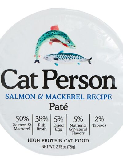 Cat Person Cat Pate Salmon & Mackerel 2.75Oz 24 Pack
