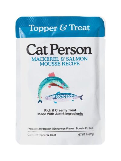 Cat Person Cat Mousse Mackerel & Salmon 3Oz Pouch 12 Pack