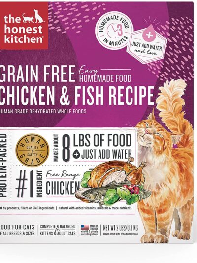 Honest Kitchen Cat Grain Free Dehydrted Chicken Whitefish 2Lb