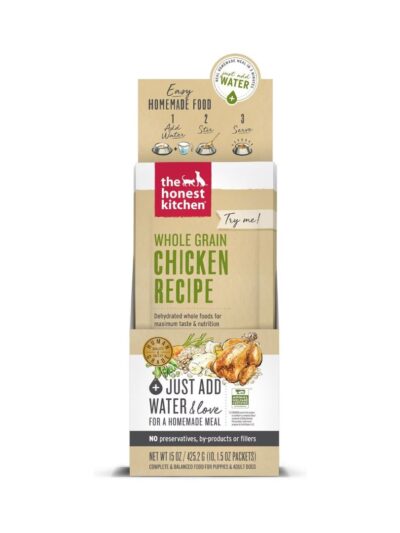 The Honest Kitchen Whole Grain Chicken Dehydrated Dog Food, 1.5-Oz, 10 Count