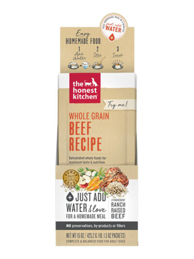 The Honest Kitchen Dog Dehydrated Beef 1.75oz. 10 Count