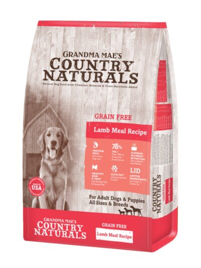Grandma Mae's Country Naturals Grain Free L.I.D. Dry Dog Food Lamb 12lb