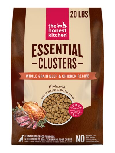 The Honest Kitchen Dog Essential Clusters Beef, Chicken & Oat 20lbs.