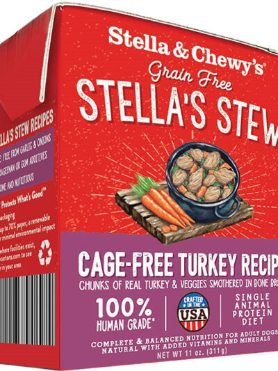 Stella and Chewys Dog Stew Cage Free Turkey 11oz. (Case of 12)