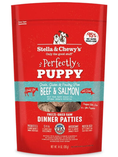 Stella and Chewys Dog Freeze Dried Puppy Beef Salmon 5.5 oz.