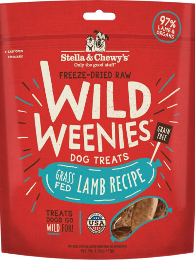 Stella And Chewys Dog Freeze Dried Weenie Lamb 3.25 oz.