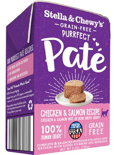 Stella and Chewys Cat Purrfect Pate Chicken and Salmon 5.5oz. (Case of 12)