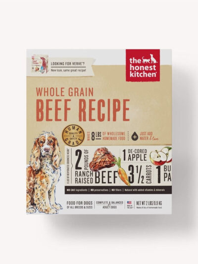 The Honest Kitchen Dog Whole Grain Beef 2 Lbs. Box