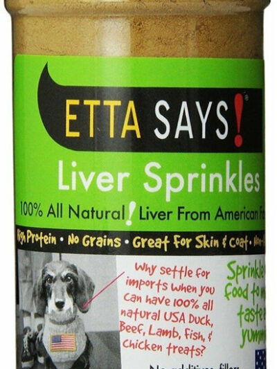 Etta Says! Liver Sprinkles 100% All Natural Dog Food Topper 3.0 oz