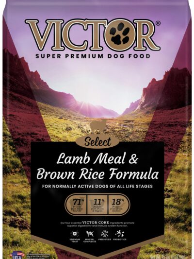 Victor Super Premium Dog Food Select Dry Dog Food Lamb Meal & Brown Rice 15lb