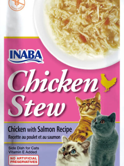 Inaba Cat Stew Chicken Salmon 1.04oz (6 Count)