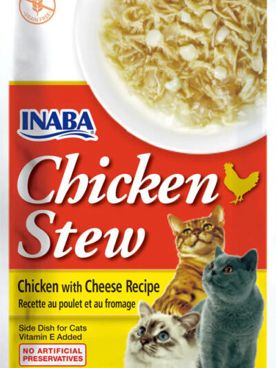 Inaba Cat Stew Chicken Cheese 1.04oz (6 Count)