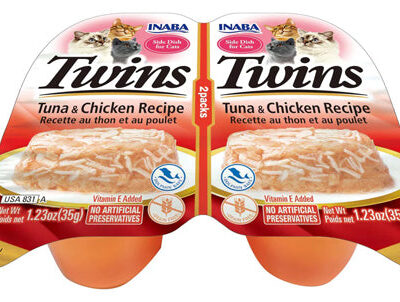 Inaba Cat Twin Cups Tuna Chicken 6Ct/2.46Oz