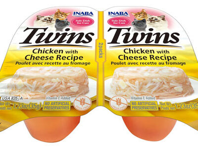 Inaba Cat Twin Cups Chicken Cheese 6Ct/2.46Oz