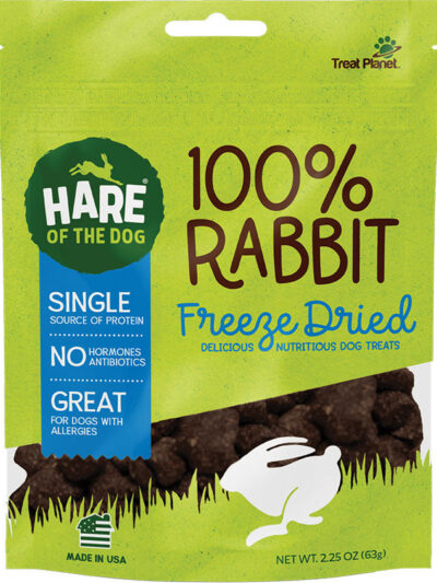 Hare of the Dog 100% Rabbit Freeze-Dried Treats 2.25oz.