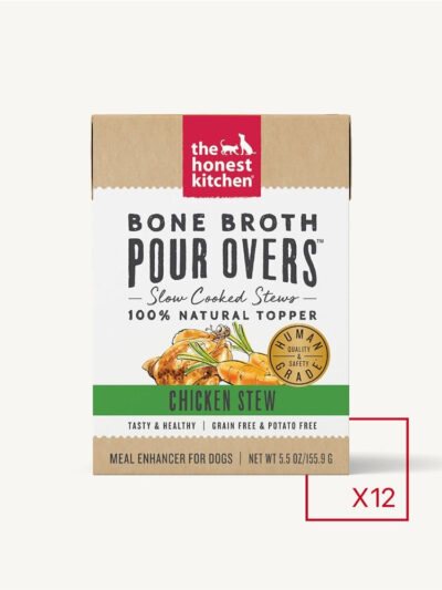 The Honest Kitchen Dog Pour Bone Broth Chicken 5.5oz. (Case of 12)