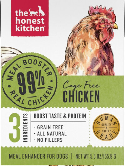 The Honest Kitchen Dog 99% Turkey Meal Booster Wet Dog Food 5.5oz. Carton (Case of 12)