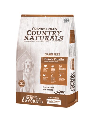 Grandma Mae's Country Naturals Grain Free LID Dry Dog Food Dakota Frontier Buffalo 4lb