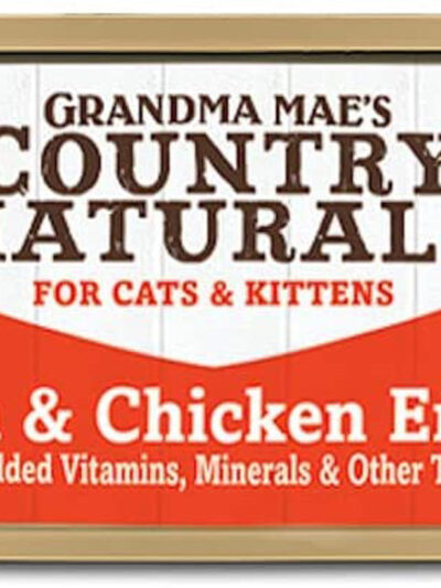 Grandma Mae's Country Naturals Grain Free Pate Wet Cat & Kitten Food Tuna & Chicken 2.8oz 24pk