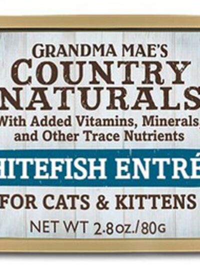 Grandma Mae's Country Naturals Grain Free Pate Wet Cat & Kitten Food Whitefish 2.8oz 24pk