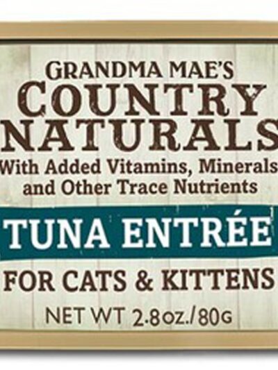 Grandma Mae's Country Naturals Grain Free Pate Wet Cat & Kitten Food Tuna 2.8oz 24pk