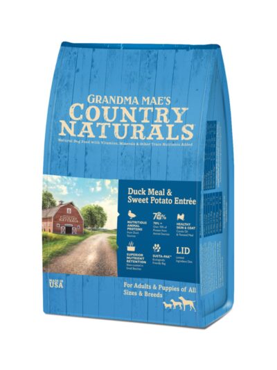 Grandma Mae's Country Naturals Dry Dog Food Duck Meal & Sweet Potato 4lb