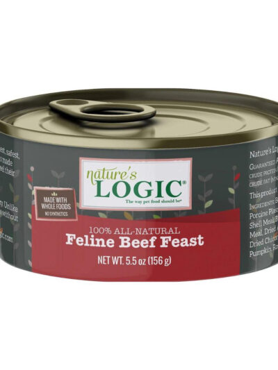 Natures Logic Cat Grain Free Beef 5.5oz. (Case of 24)