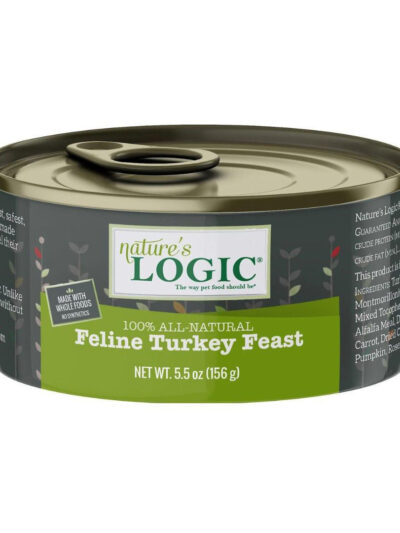 Natures Logic Cat Grain Free Turkey 5.5oz. (Case of 24)