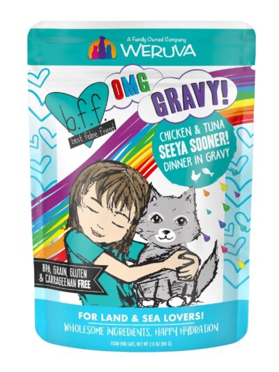 BFF Cat Omg Chicken and Tuna Dinner in Gravy 2.8oz. (Case of 12)