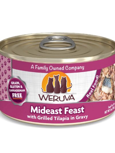 Weruva Cat Mideast Feast with Grilled Tilapia in Gravy 3oz. (Case of 24)