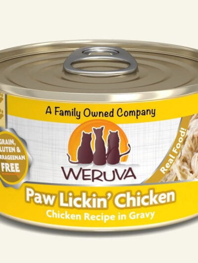 Weruva Cat Paw Lickin Chicken Chicken Recipe in Gravy 3oz. (Case of 24)