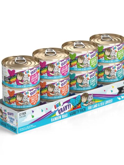 BFF Cat Omg Rainbow Road Variety Pack 2.8oz.(Case of 12)
