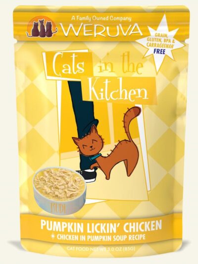 Cats In The Kitchen Pumpkin Licking Chicken in Pumpkin Soup 3oz. Pouch (Case of 12)