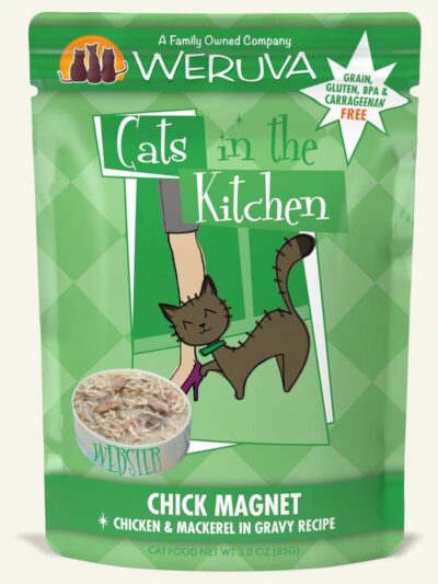 Cats In The Kitchen Chick Magnet Chicken & Mackerel in Gravy 3oz. Pouch (Case of 12)